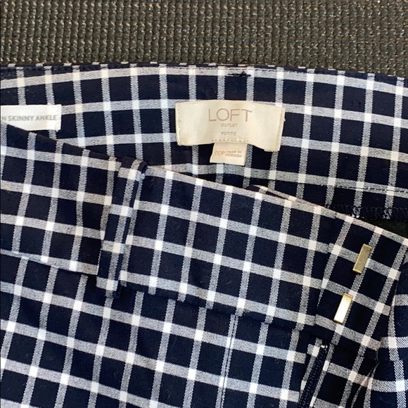 LOFT Dressy Checkered Pant - Picture 3 of 4